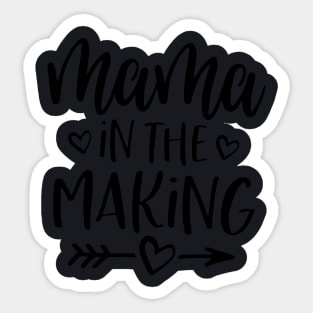 Mama In The Making Love Heart Mama Sticker